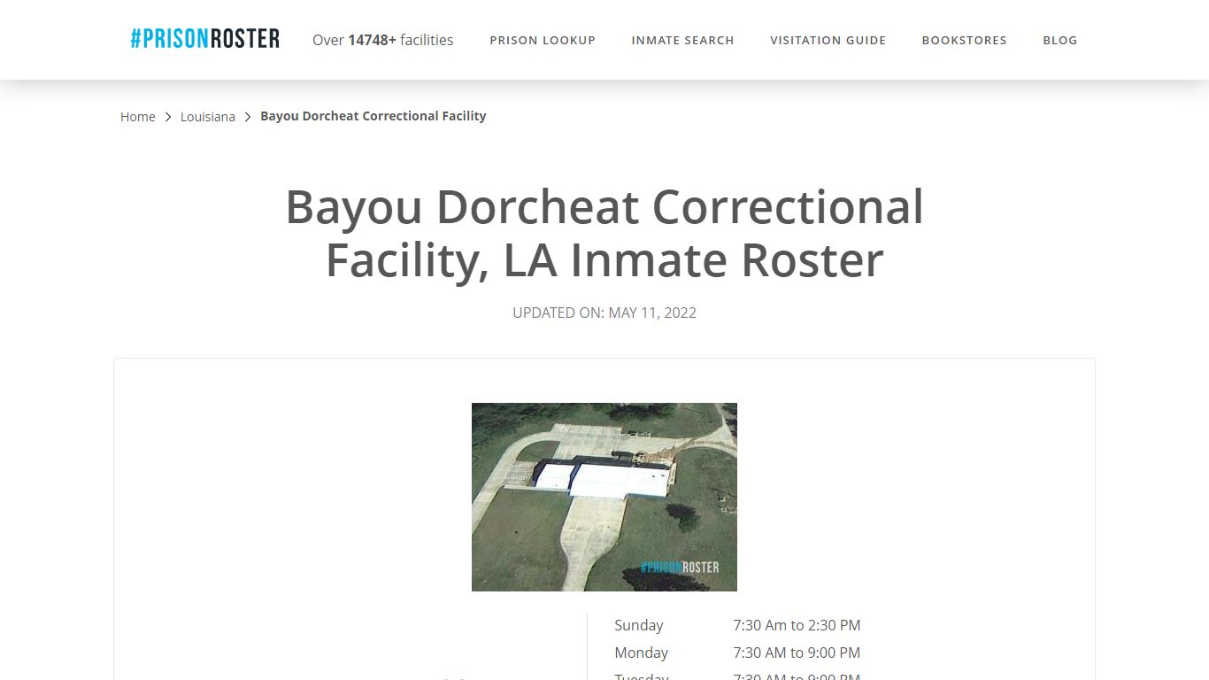 Bayou Dorcheat Correctional Facility, LA Inmate Roster